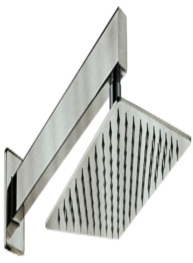 DRIZZLE 8x8 Inch UltraSlim Rainfall Overhead Shower With 18 Inch Long Arm - Image 1